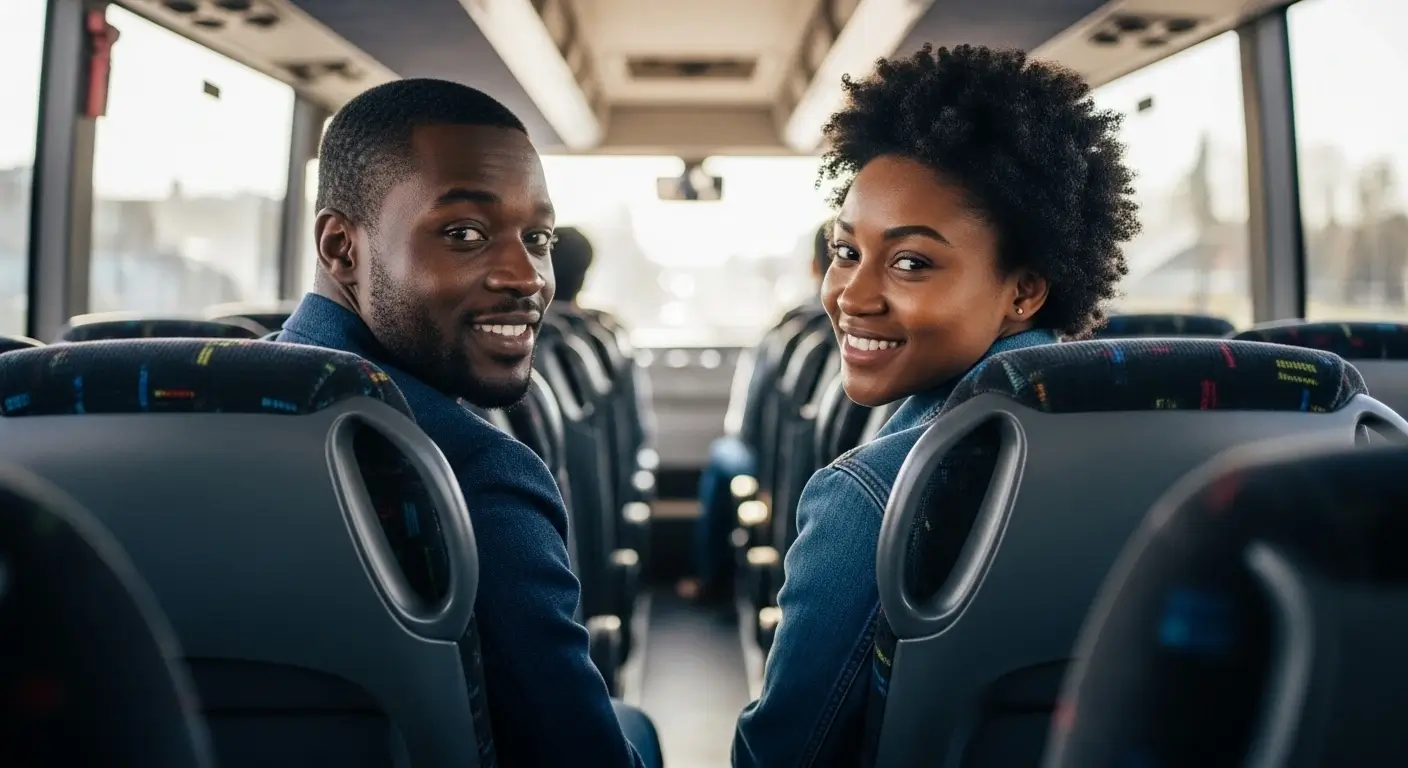 Happy travelers in Ghana